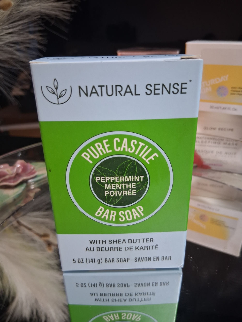 Peppermint Pure Castile Bar Soap - Green
